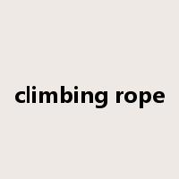 climbing rope是什么意思