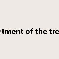 department of the treasury是什么意思