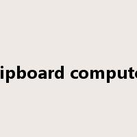 clipboard computer是什么意思