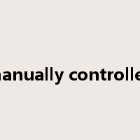 manually controlled是什么意思