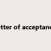 letter of acceptance是什么意思