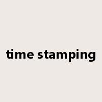 time stamping是什么意思