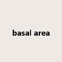 basal area是什么意思