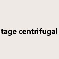 multistage centrifugal pump是什么意思