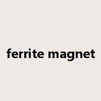 ferrite magnet是什么意思