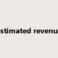 estimated revenue是什么意思