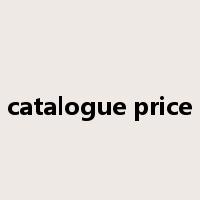 catalogue price是什么意思
