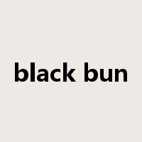 black bun是什么意思