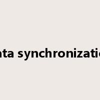 Data synchronization是什么意思