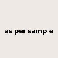 as per sample是什么意思