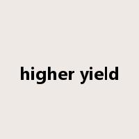 higher yield是什么意思