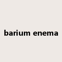 barium enema是什么意思