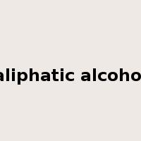 aliphatic alcohol是什么意思