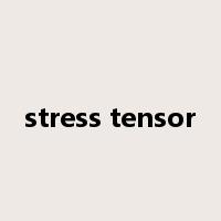 stress tensor是什么意思