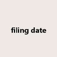 filing date是什么意思
