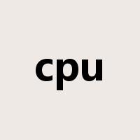 cpu是什么意思