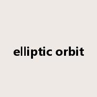 elliptic orbit是什么意思