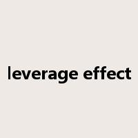 leverage effect是什么意思