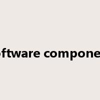 software component是什么意思