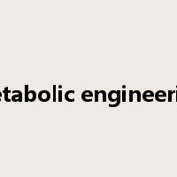 metabolic engineering是什么意思