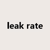 leak rate是什么意思