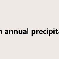 mean annual precipitation是什么意思