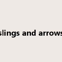 slings and arrows是什么意思