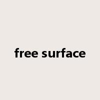 free surface是什么意思