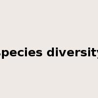 species diversity是什么意思