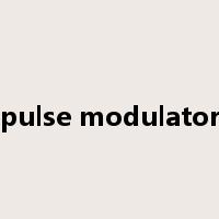 pulse modulator是什么意思