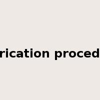 fabrication procedure是什么意思