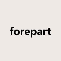 forepart是什么意思