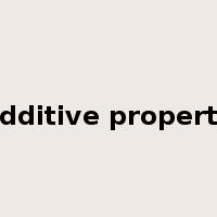 additive property是什么意思