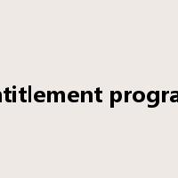 entitlement program是什么意思