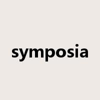 symposia是什么意思