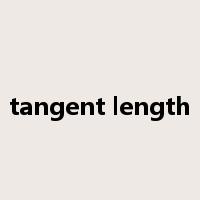 tangent length是什么意思