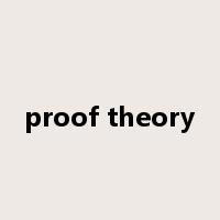 proof theory是什么意思