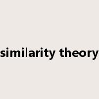 similarity theory是什么意思