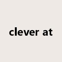 clever at是什么意思