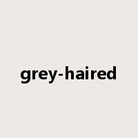grey-haired是什么意思