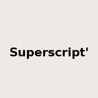 Superscript'是什么意思
