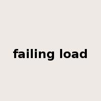 failing load是什么意思