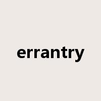 errantry是什么意思