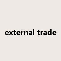 external trade是什么意思