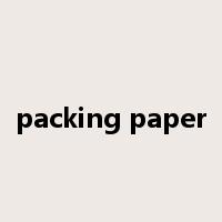 packing paper是什么意思