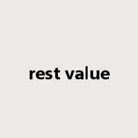 rest value是什么意思