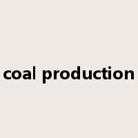 coal production是什么意思
