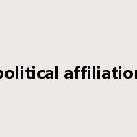 political affiliation是什么意思