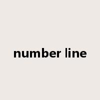number line是什么意思