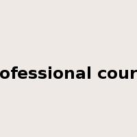 professional course是什么意思